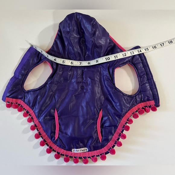 Designer Fleece Lined Nylon Jacket with Hood. - Picture 10 of 11